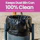 80L Large Extra Strong Waste Bin Bags - Pack of 50